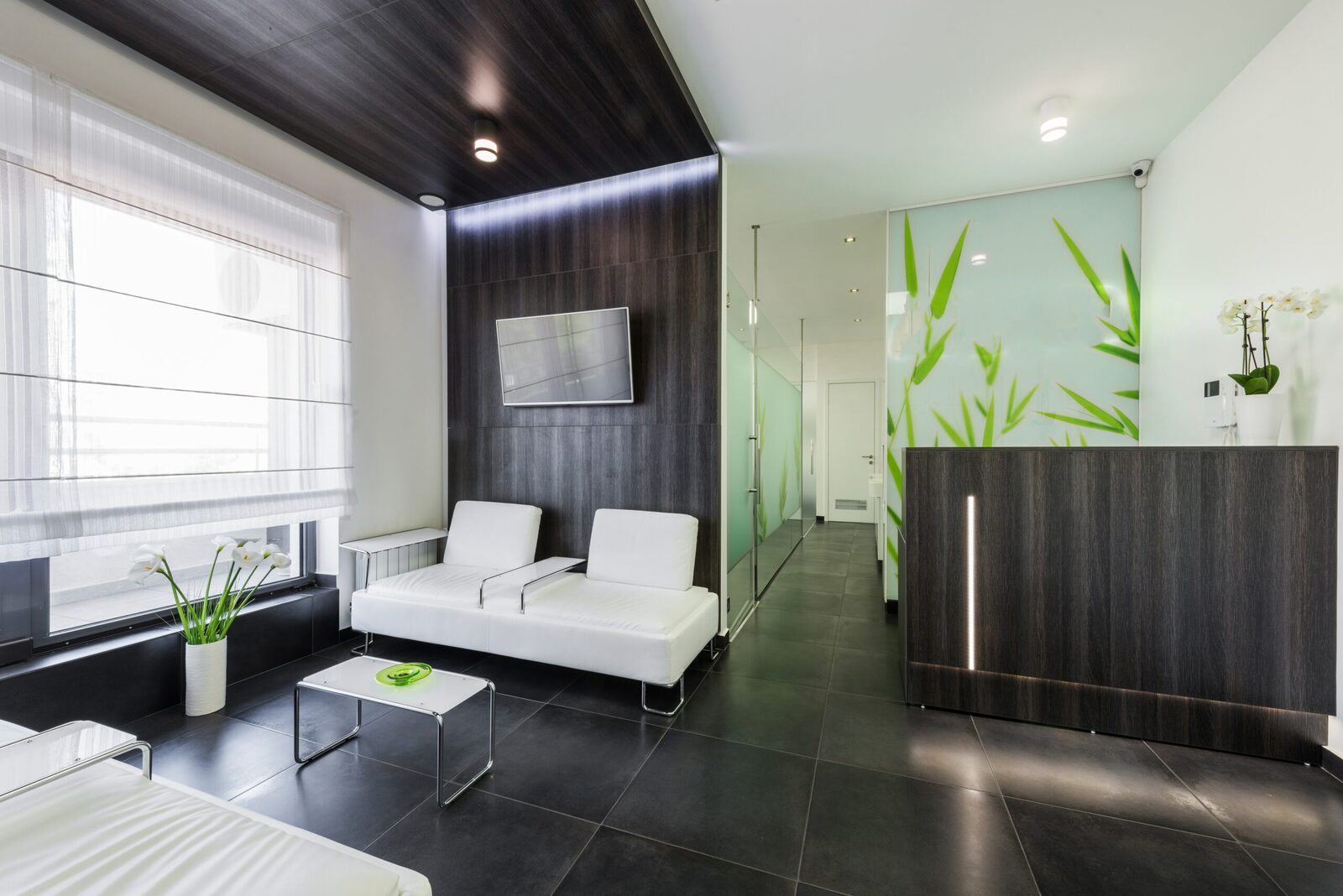 Modern medical clinic waiting room